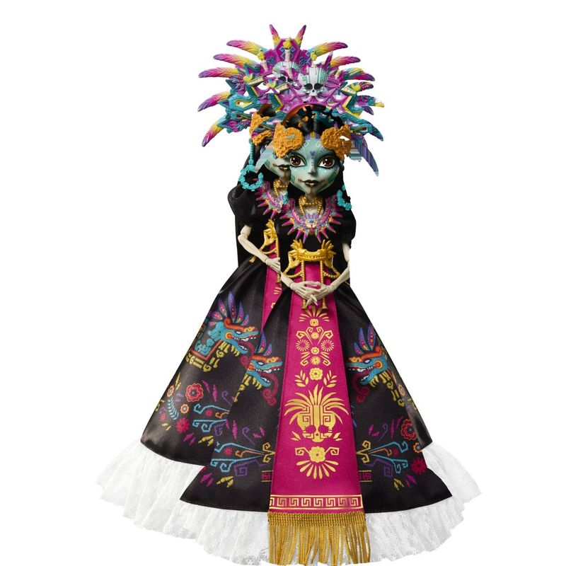 Jucarii, Copii si Bebe - Jucarii si jocuri - Papusi si accesorii - Papusi - MONSTER HIGH SKULLECTOR PAPUSA SKELITA CALAVERAS EDITIA DIA DE MUERTOS - Infinity.ro