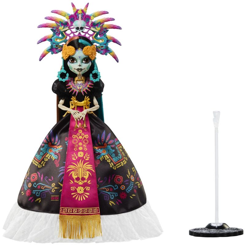 Jucarii, Copii si Bebe - Jucarii si jocuri - Papusi si accesorii - Papusi - MONSTER HIGH SKULLECTOR PAPUSA SKELITA CALAVERAS EDITIA DIA DE MUERTOS - Infinity.ro