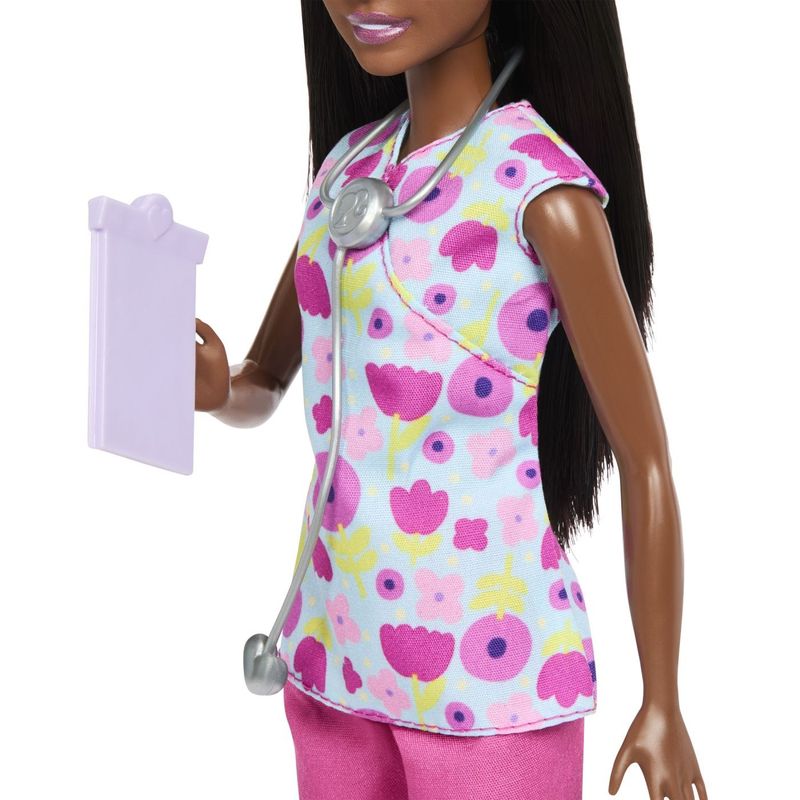 Jucarii, Copii si Bebe - Jucarii si jocuri - Papusi si accesorii - Papusi - BARBIE SET DE JOACA PAPUSA BARBIE BRUNETA FACE CARIERA MEDIC PEDIATRU - Infinity.ro