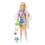Jucarii, Copii si Bebe - Jucarii si jocuri - Papusi si accesorii - Papusi - PAPUSA BARBIE EXTRA FLOWER POWER - Infinity.ro