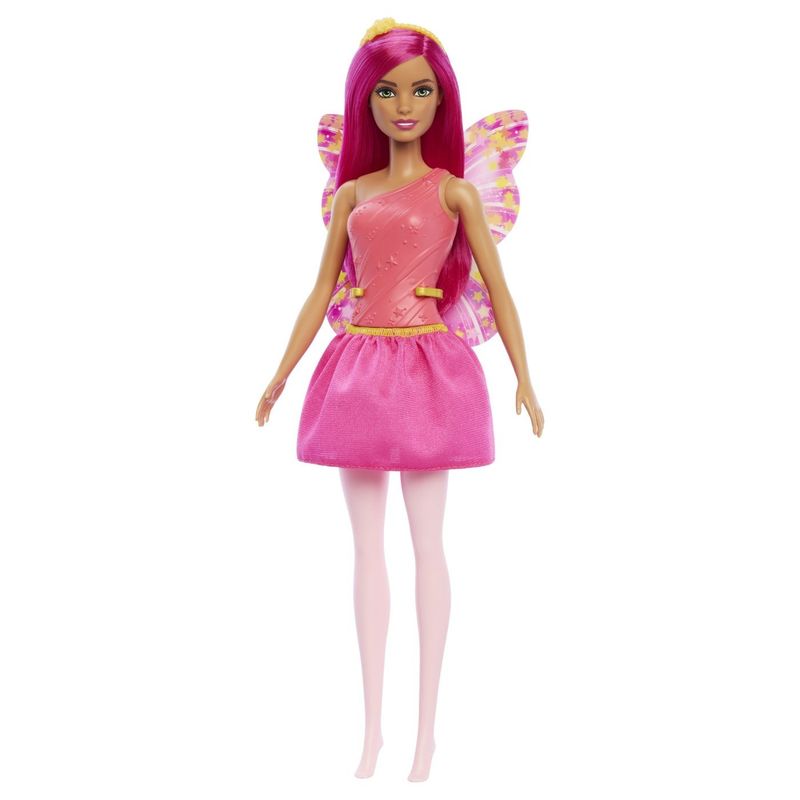 Jucarii, Copii si Bebe - Jucarii si jocuri - Papusi si accesorii - Papusi - BARBIE PAPUSA BARBIE ZANA CU PAR SI TINUTA ROZ - Infinity.ro