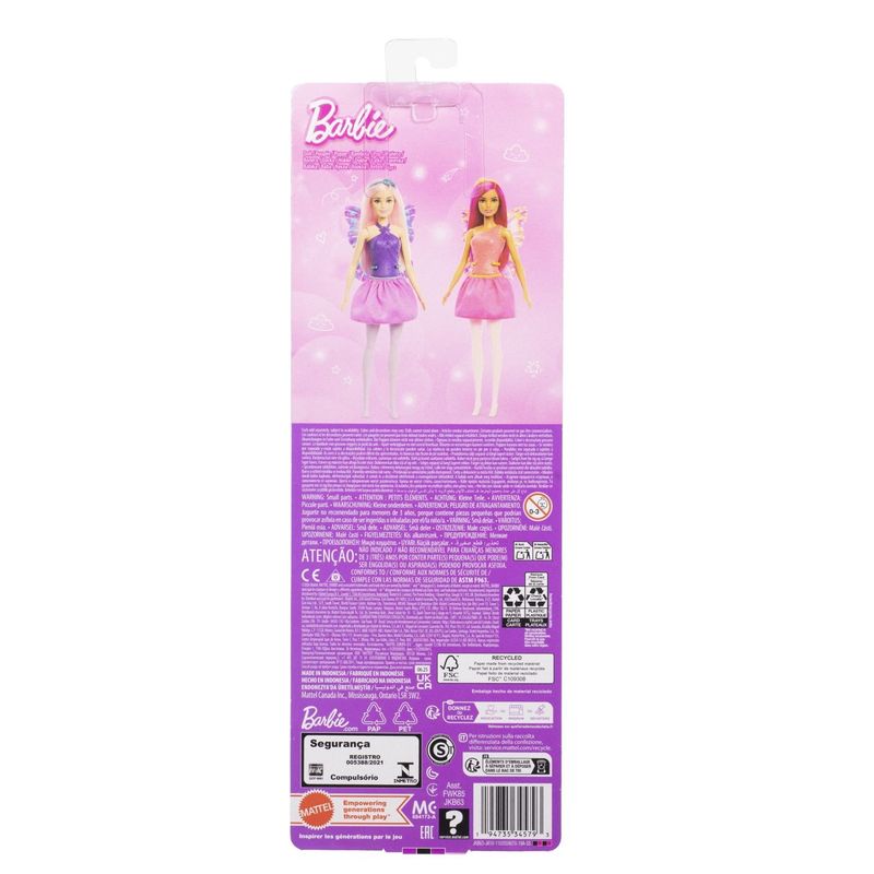 Jucarii, Copii si Bebe - Jucarii si jocuri - Papusi si accesorii - Papusi - BARBIE PAPUSA BARBIE ZANA CU PAR SI TINUTA ROZ - Infinity.ro