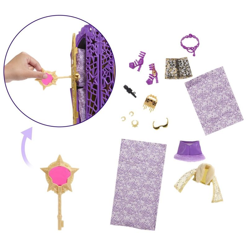 Jucarii, Copii si Bebe - Jucarii si jocuri - Papusi si accesorii - Papusi - MONSTER HIGH PAPUSA CLAWDEEN WOLF CU DULAP REVELATOR SI ACCESORII - Infinity.ro