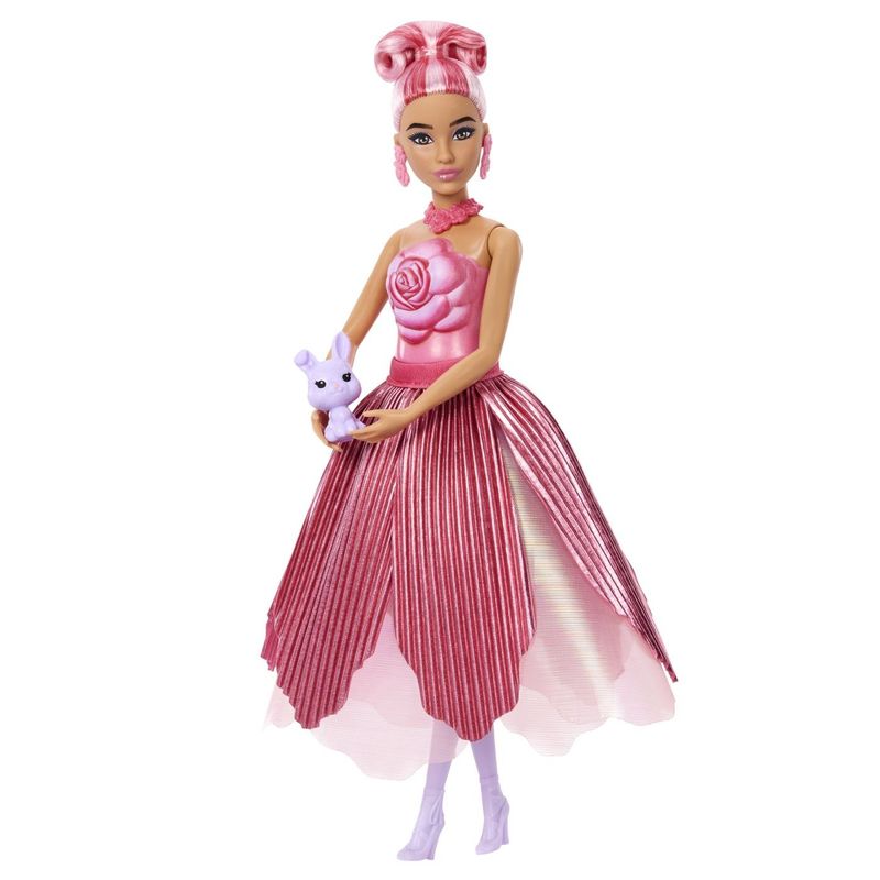 Jucarii, Copii si Bebe - Jucarii si jocuri - Papusi si accesorii - Papusi - BARBIE PETAL POP SET PAPUSA BARBIE TRANDAFIR ROSU SI ACCESORII - Infinity.ro