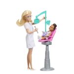 Jucarii, Copii si Bebe - Jucarii si jocuri - Papusi si accesorii - Papusi - BARBIE SET DE JOACA PAPUSA BARBIE BLONDA FACE CARIERA DENTIST - Infinity.ro