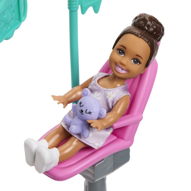 Jucarii, Copii si Bebe - Jucarii si jocuri - Papusi si accesorii - Papusi - BARBIE SET DE JOACA PAPUSA BARBIE BLONDA FACE CARIERA DENTIST - Infinity.ro