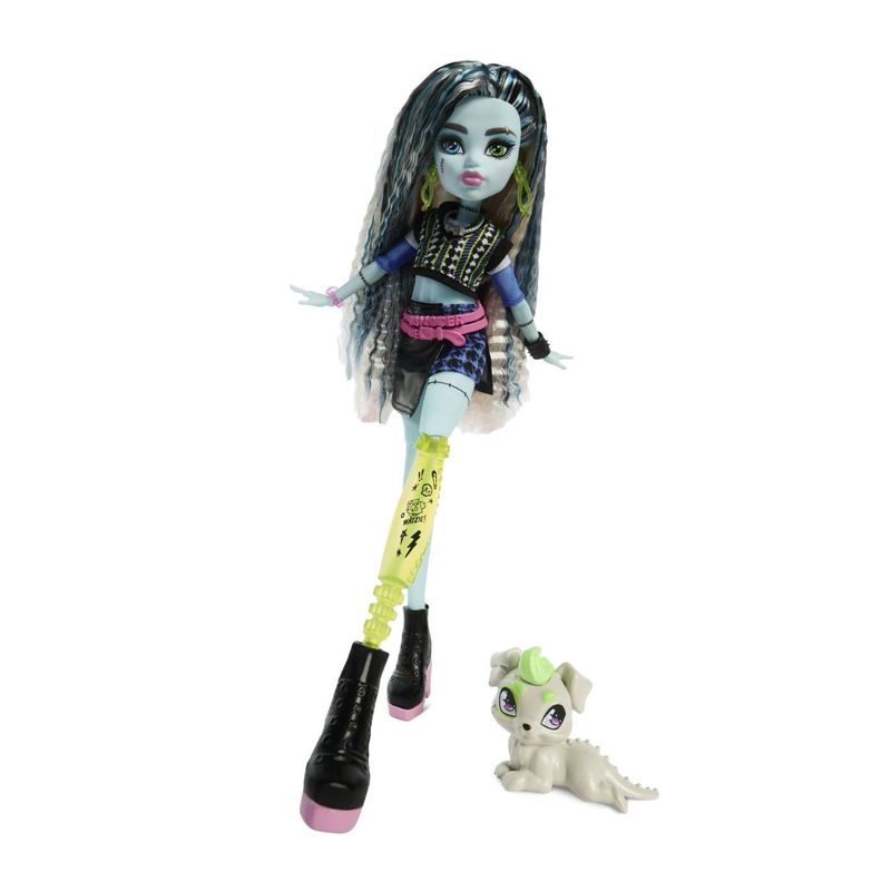 Jucarii, Copii si Bebe - Jucarii si jocuri - Papusi si accesorii - Papusi - MONSTER HIGH PAPUSA FRANKIE STEIN CU ACCESORII - Infinity.ro