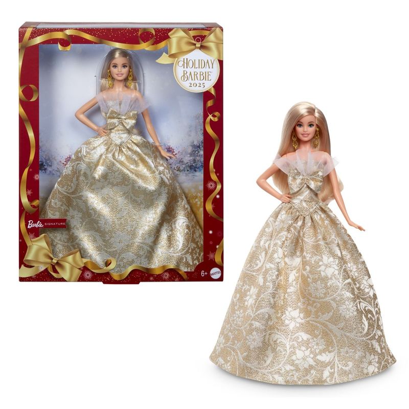 Jucarii, Copii si Bebe - Jucarii si jocuri - Papusi si accesorii - Papusi - BARBIE SIGNATURE PAPUSA BARBIE DE SARBATORI 2025 - Infinity.ro