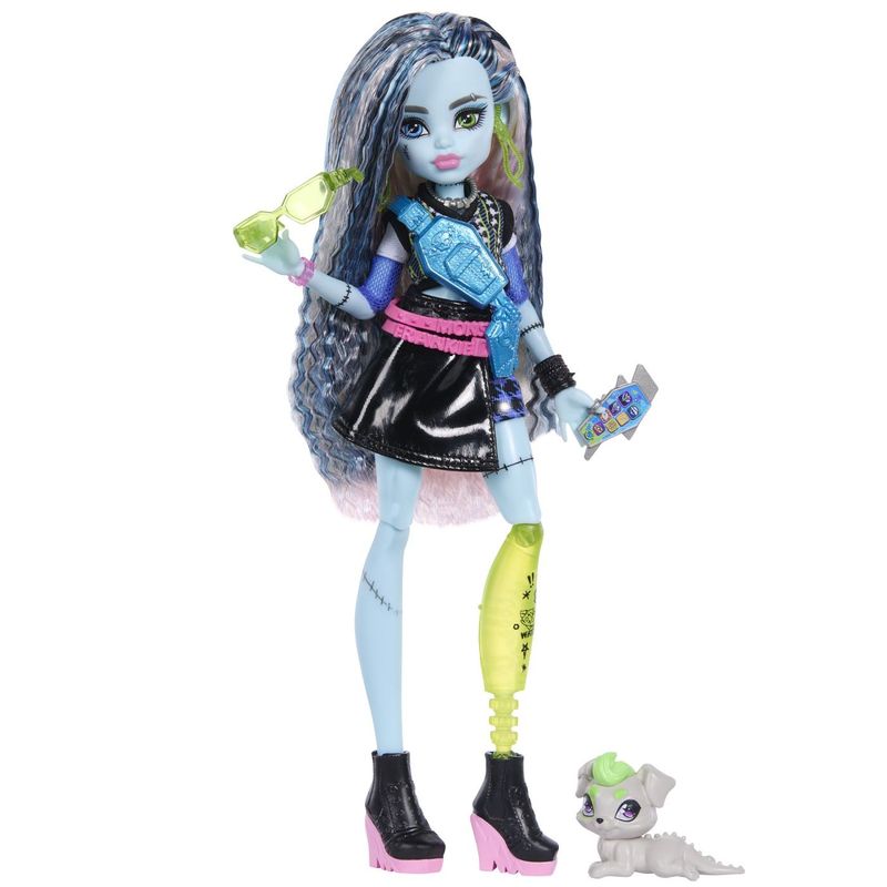 Jucarii, Copii si Bebe - Jucarii si jocuri - Papusi si accesorii - Papusi - MONSTER HIGH PAPUSA FRANKIE STEIN CU ACCESORII - Infinity.ro
