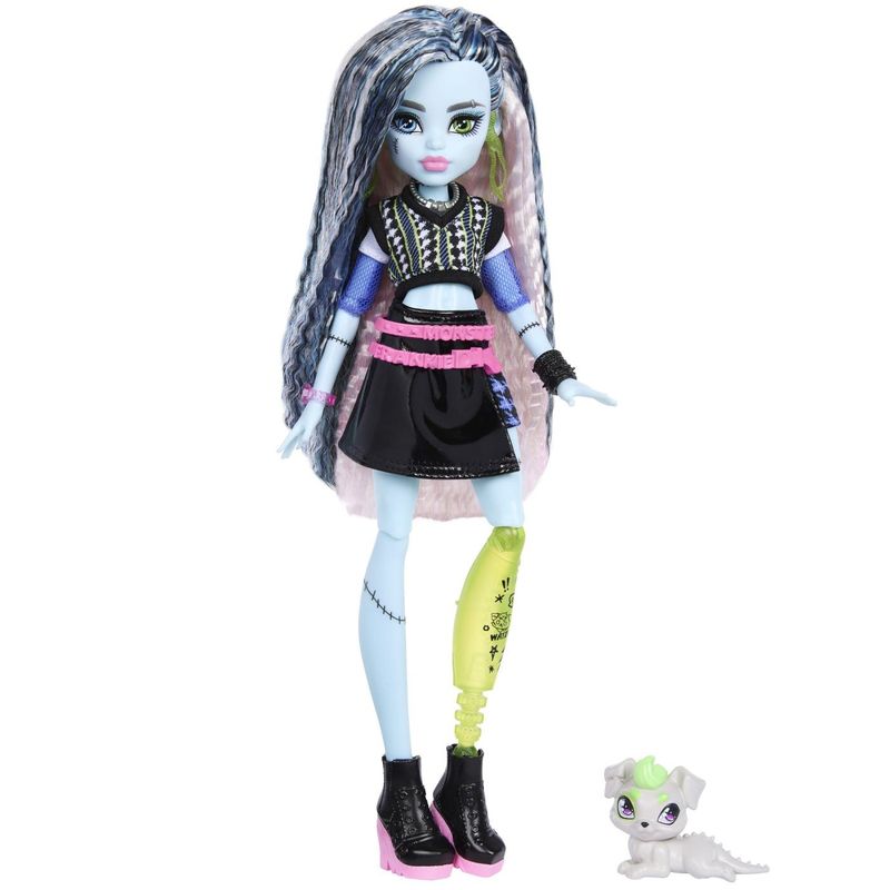 Jucarii, Copii si Bebe - Jucarii si jocuri - Papusi si accesorii - Papusi - MONSTER HIGH PAPUSA FRANKIE STEIN CU ACCESORII - Infinity.ro