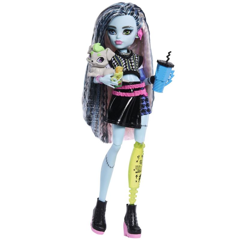 Jucarii, Copii si Bebe - Jucarii si jocuri - Papusi si accesorii - Papusi - MONSTER HIGH PAPUSA FRANKIE STEIN CU ACCESORII - Infinity.ro