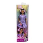 Jucarii, Copii si Bebe - Jucarii si jocuri - Papusi si accesorii - Papusi - BARBIE PAPUSA BARBIE FASHIONISTAS BRUNETA CU ROCHIE MOV DUNGATA CU AUTISM - Infinity.ro