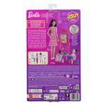 Jucarii, Copii si Bebe - Jucarii si jocuri - Papusi si accesorii - Papusi - BARBIE SET DE JOACA PAPUSA BARBIE BRUNETA CU ROCHIE ROZ FACE CARIERA PROFESOARA - Infinity.ro