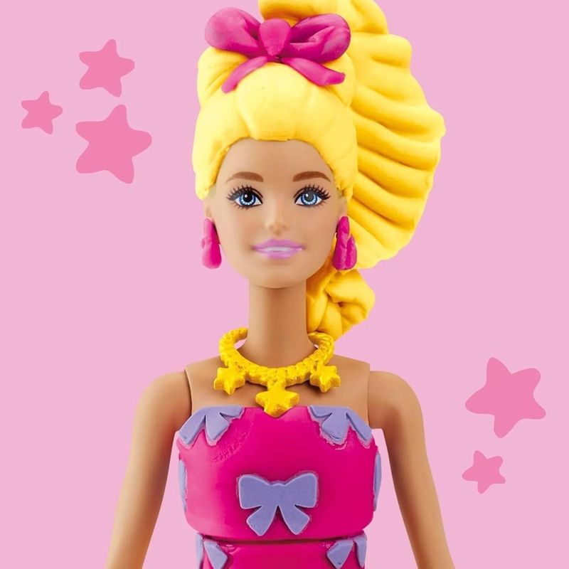 Jucarii, Copii si Bebe - Jucarii si jocuri - Papusi si accesorii - Papusi - PLAY DOH BARBIE SET VOLANASE SI FUNDITE CU PAPUSA INCLUSA - Infinity.ro
