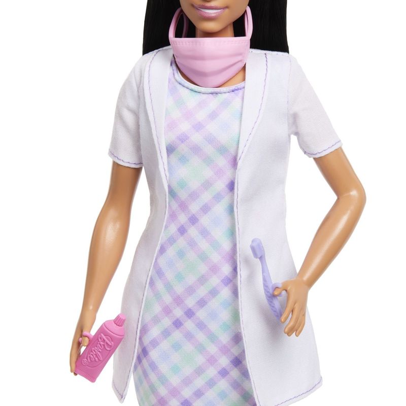 Jucarii, Copii si Bebe - Jucarii si jocuri - Papusi si accesorii - Papusi - BARBIE SET DE JOACA PAPUSA BARBIE BRUNETA FACE CARIERA DENTIST - Infinity.ro