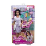 Jucarii, Copii si Bebe - Jucarii si jocuri - Papusi si accesorii - Papusi - BARBIE SET DE JOACA PAPUSA BARBIE BRUNETA FACE CARIERA DENTIST - Infinity.ro