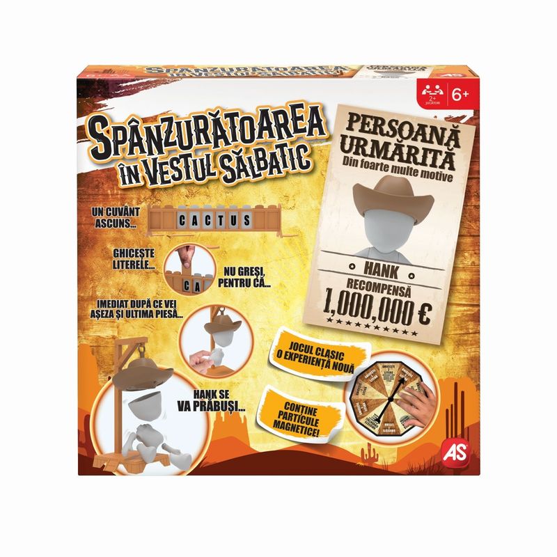 Jucarii, Copii si Bebe - Jucarii si jocuri - Jocuri si puzzle - Jocuri de societate - JOC DE SOCIETATE SPANZURATOAREA IN VESTUL SALBATIC IN LIMBA ROMANA - Infinity.ro