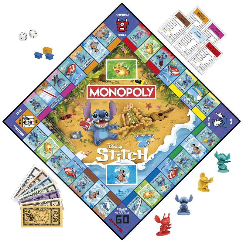 Jucarii, Copii si Bebe - Jucarii si jocuri - Jocuri si puzzle - Jocuri de societate - JOC MONOPOLY DISNEY STITCH IN LIMBA ENGLEZA - Infinity.ro