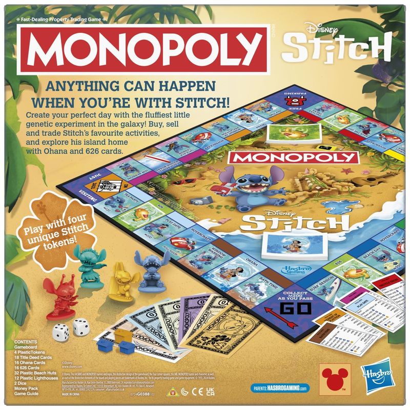 Jucarii, Copii si Bebe - Jucarii si jocuri - Jocuri si puzzle - Jocuri de societate - JOC MONOPOLY DISNEY STITCH IN LIMBA ENGLEZA - Infinity.ro