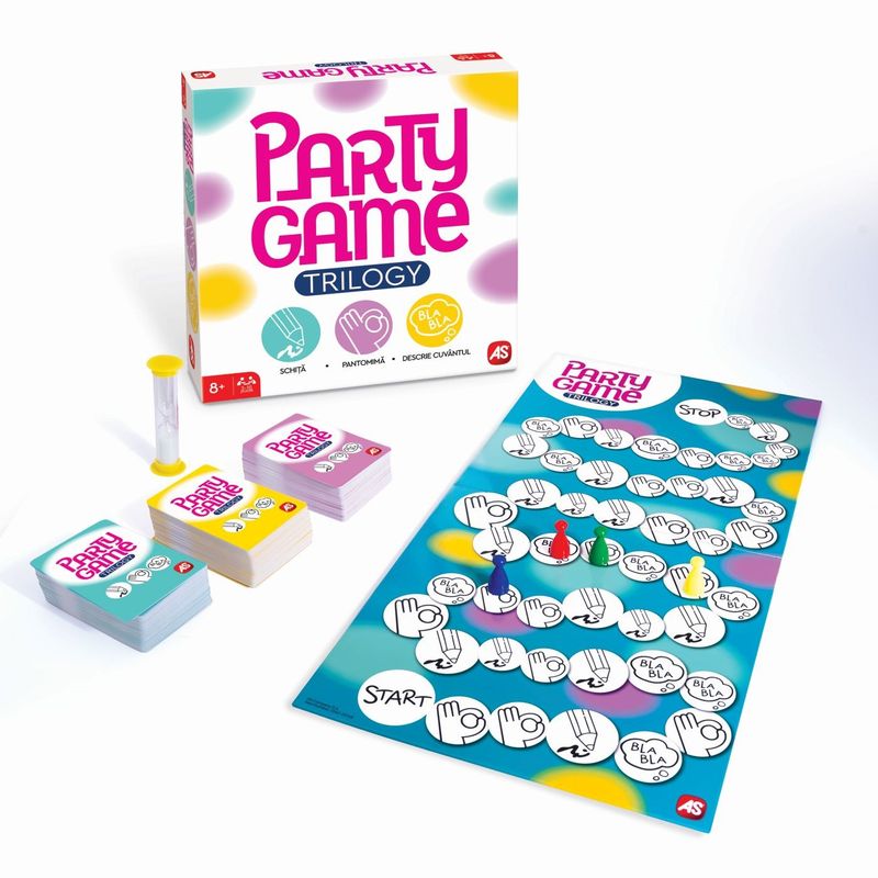 Jucarii, Copii si Bebe - Jucarii si jocuri - Jocuri si puzzle - Jocuri de societate - JOC DE SOCIETATE PARTY GAME TRILOGY IN LIMBA ROMANA - Infinity.ro
