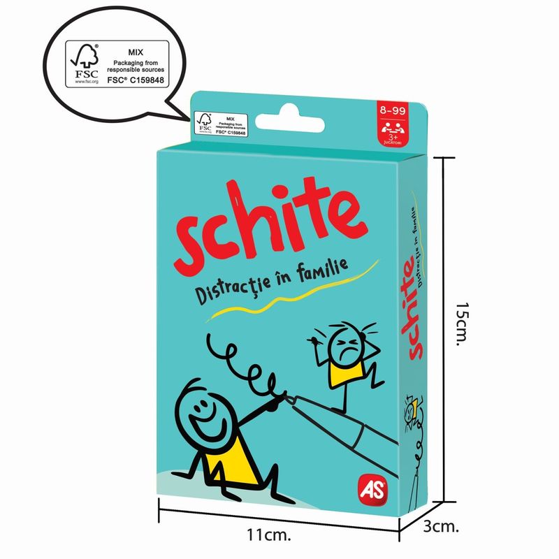 Jucarii, Copii si Bebe - Jucarii si jocuri - Jocuri si puzzle - Jocuri de societate - JOC DE CARTI SCHITE - Infinity.ro