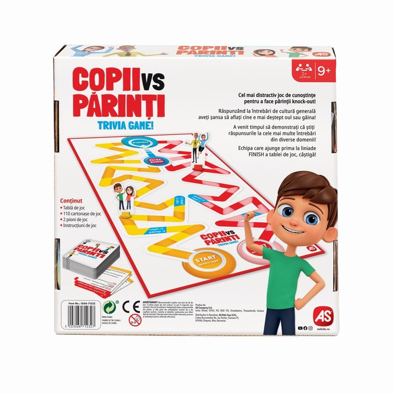 Jucarii, Copii si Bebe - Jucarii si jocuri - Jocuri si puzzle - Jocuri de societate - JOC DE SOCIETATE COPII VS PARINTI - Infinity.ro