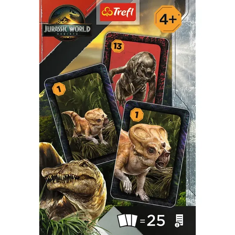 Jucarii, Copii si Bebe - Jucarii si jocuri - Jocuri si puzzle - Jocuri de societate - CARTI DE JOC TREFL JURASSIC WORLD - Infinity.ro
