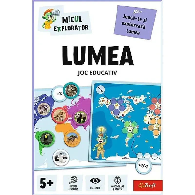 Jucarii, Copii si Bebe - Jucarii si jocuri - Jocuri si puzzle - Jocuri de societate - JOC EDUCATIV LUMEA MICUL EXPLORATOR - Infinity.ro