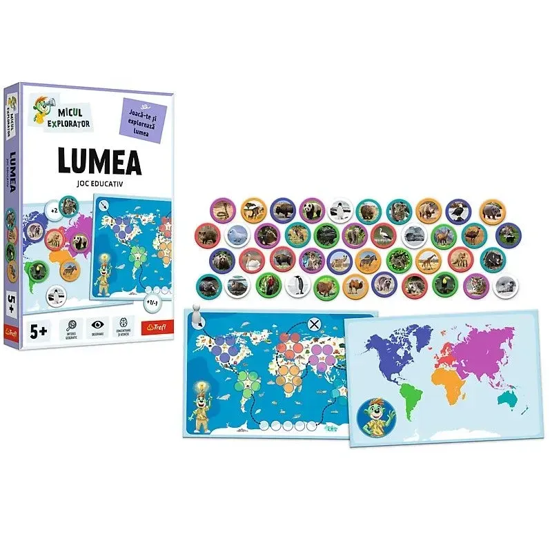 Jucarii, Copii si Bebe - Jucarii si jocuri - Jocuri si puzzle - Jocuri de societate - JOC EDUCATIV LUMEA MICUL EXPLORATOR - Infinity.ro
