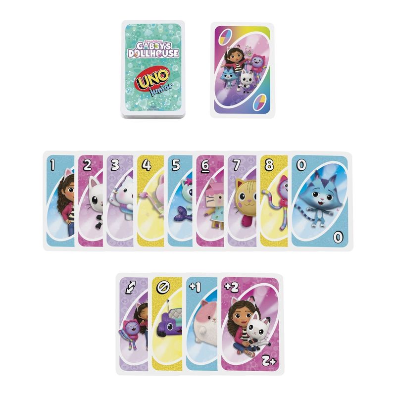 Jucarii, Copii si Bebe - Jucarii si jocuri - Jocuri si puzzle - Jocuri de societate - JOC DE CARTI UNO JUNIOR GABBYS DOLLHOUSE - Infinity.ro