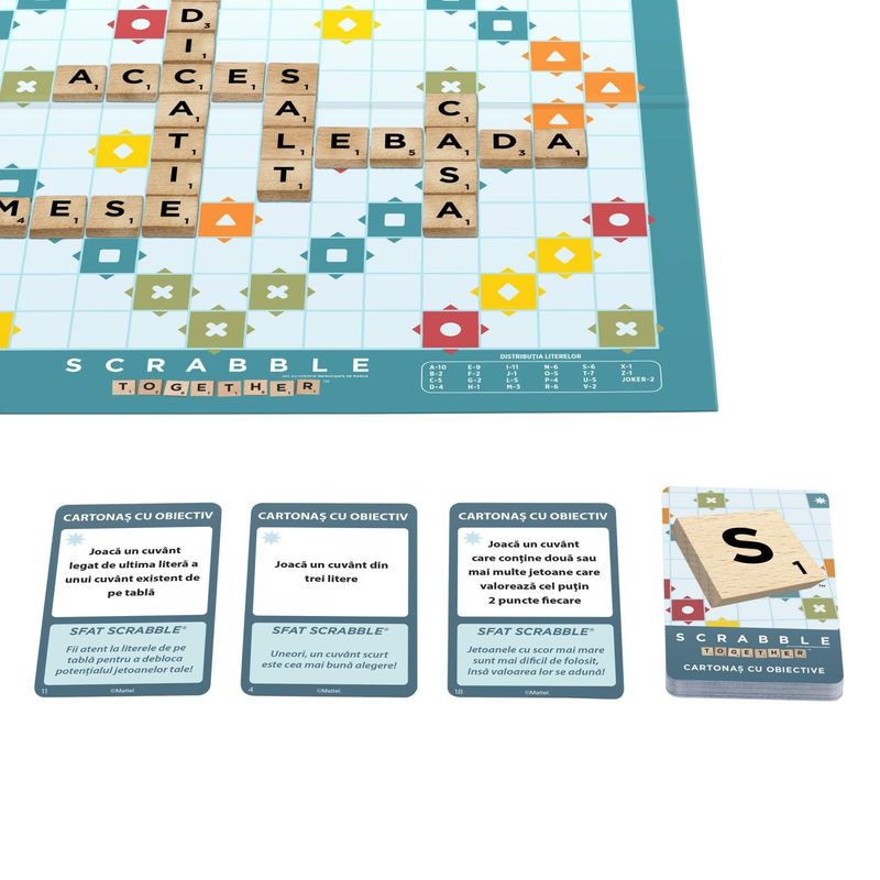 Jucarii, Copii si Bebe - Jucarii si jocuri - Jocuri si puzzle - Jocuri de societate - JOC SCRABBLE 2 IN 1 DIN LEMN IN LIMBA ROMANA - Infinity.ro