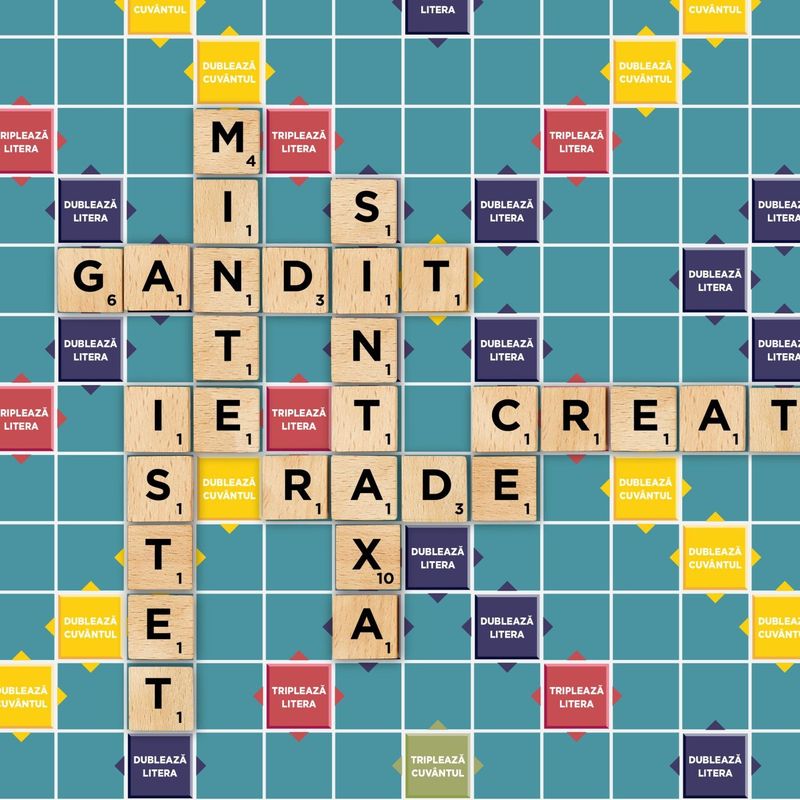 Jucarii, Copii si Bebe - Jucarii si jocuri - Jocuri si puzzle - Jocuri de societate - JOC SCRABBLE 2 IN 1 DIN LEMN IN LIMBA ROMANA - Infinity.ro