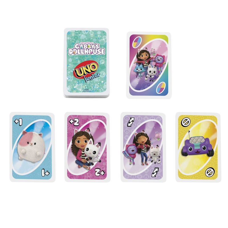 Jucarii, Copii si Bebe - Jucarii si jocuri - Jocuri si puzzle - Jocuri de societate - JOC DE CARTI UNO JUNIOR GABBYS DOLLHOUSE - Infinity.ro