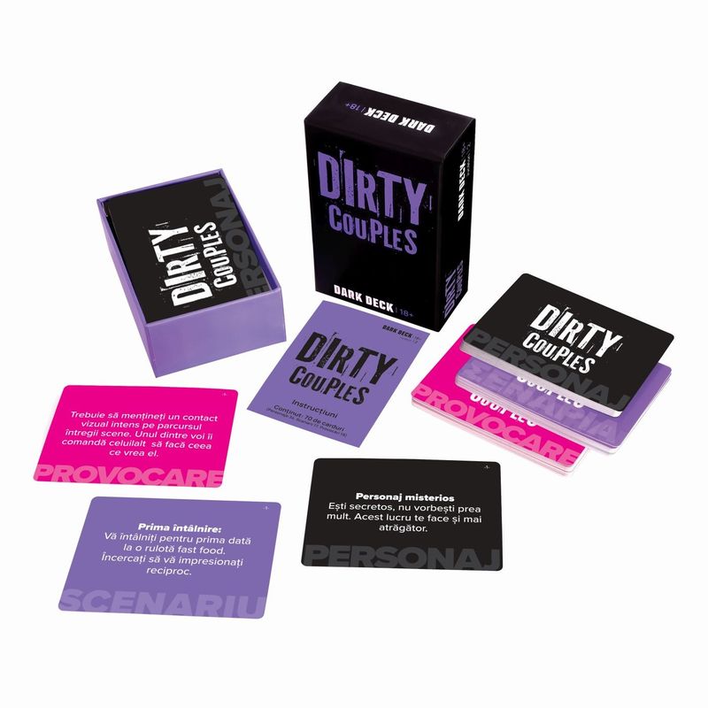 Jucarii, Copii si Bebe - Jucarii si jocuri - Jocuri si puzzle - Jocuri de societate - JOC DE CARTI DARK DECK DIRTY COUPLES IN LIMBA ROMANA - Infinity.ro