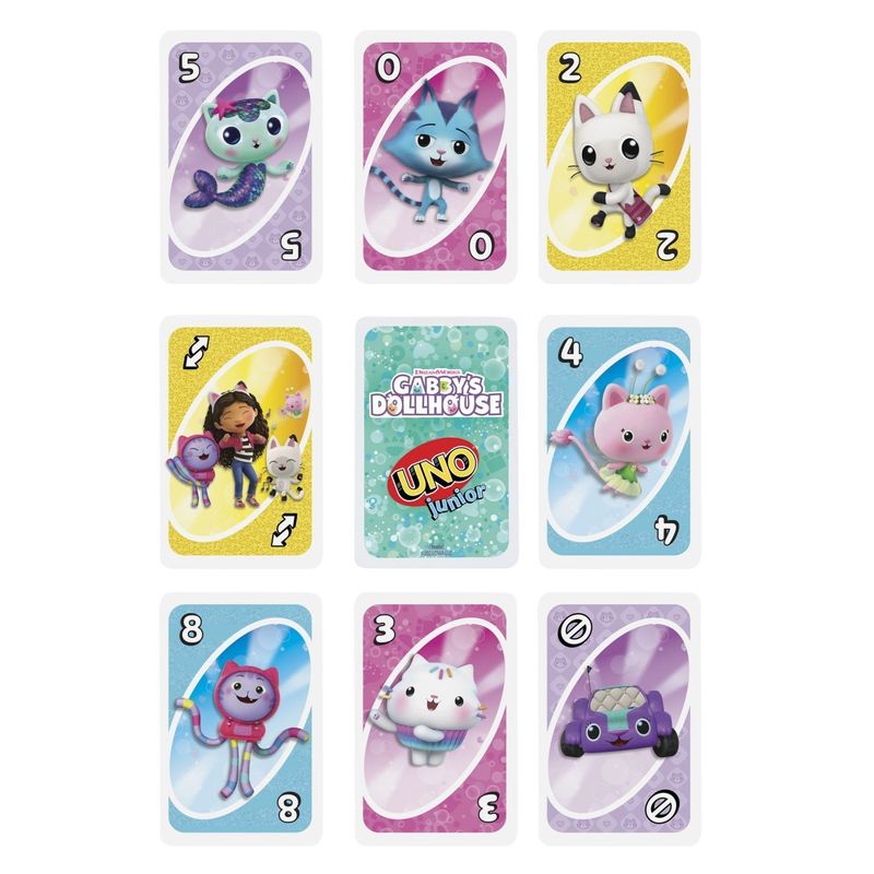 Jucarii, Copii si Bebe - Jucarii si jocuri - Jocuri si puzzle - Jocuri de societate - JOC DE CARTI UNO JUNIOR GABBYS DOLLHOUSE - Infinity.ro