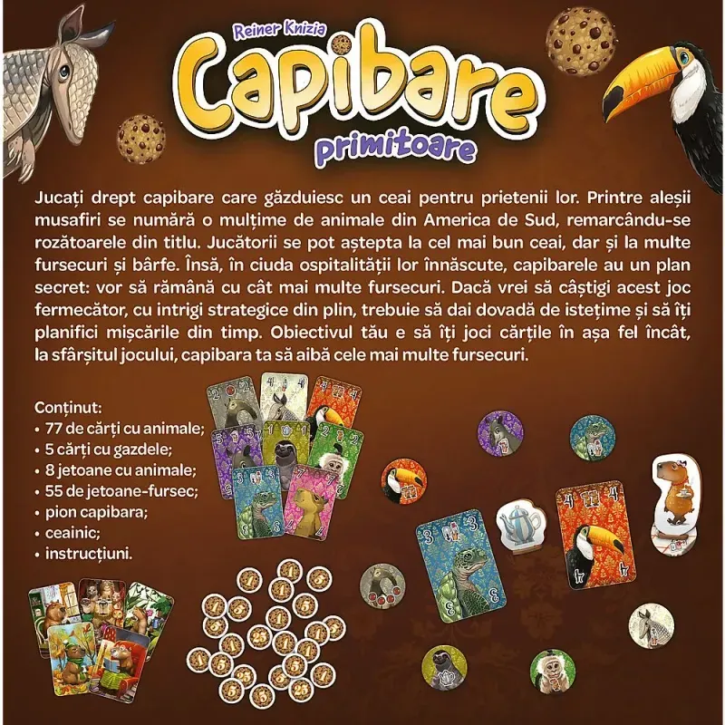 Jucarii, Copii si Bebe - Jucarii si jocuri - Jocuri si puzzle - Jocuri de societate - JOC DE SOCIETATE CAPIBARE PRIMITOARE IN LIMBA ROMANA - Infinity.ro