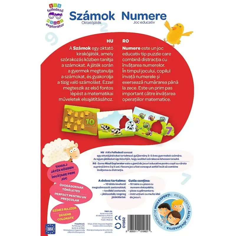 Jucarii, Copii si Bebe - Jucarii si jocuri - Jocuri si puzzle - Jocuri de societate - JOC EDUCATIV INVATA NUMERELE MICUL EXPLORATOR - Infinity.ro