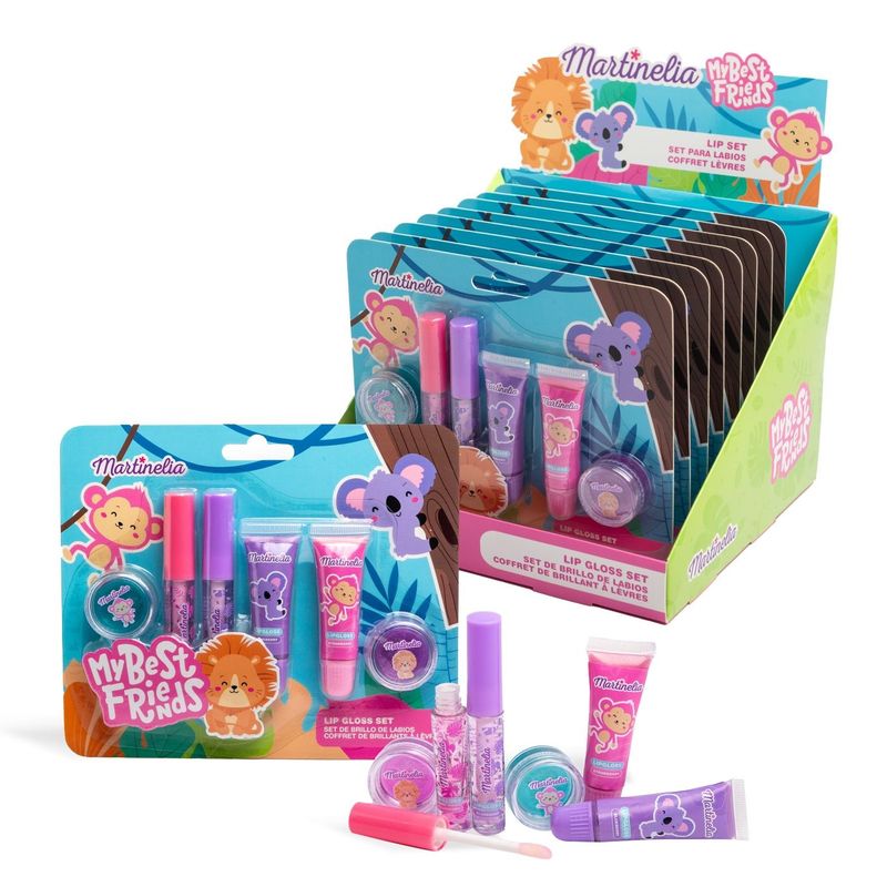 Jucarii, Copii si Bebe - Jucarii si jocuri - Jucarii de rol - Frumusete, bijuterii si accesorii fetite - MARTINELIA MY BEST FRIENDS SET BALSAMURI PENTRU BUZE - Infinity.ro