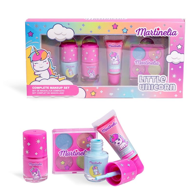 Jucarii, Copii si Bebe - Jucarii si jocuri - Jucarii de rol - Frumusete, bijuterii si accesorii fetite - MARTINELIA LITTLE UNICORN SET COMPLET DE MACHIAJ - Infinity.ro