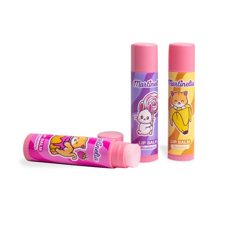 Jucarii, Copii si Bebe - Jucarii si jocuri - Jucarii de rol - Frumusete, bijuterii si accesorii fetite - MARTINELIA YUMMY SET 3 BALSAMURI DE BUZE - Infinity.ro