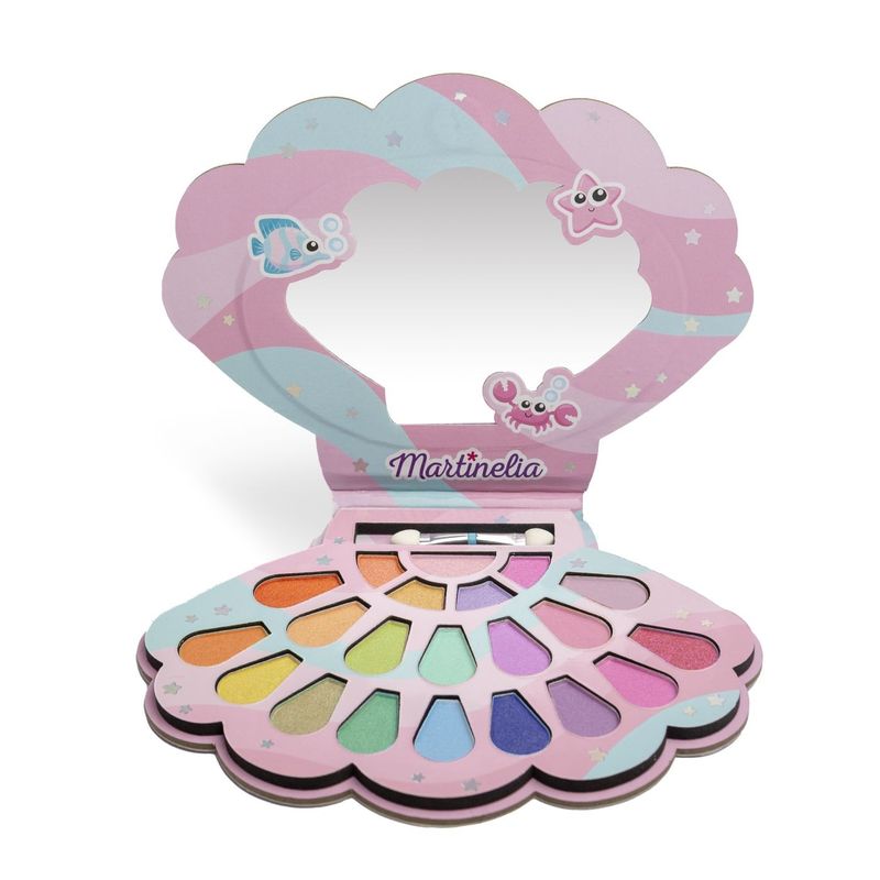 Jucarii, Copii si Bebe - Jucarii si jocuri - Jucarii de rol - Frumusete, bijuterii si accesorii fetite - MARTINELIA LET'S BE MERMAIDS PALETA DE FARDURI IN FORMA DE SCOICA - Infinity.ro