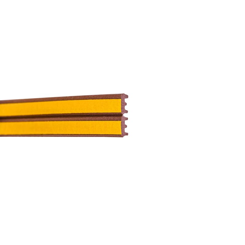 Casa si Gradina - Constructii - Ferestre si accesorii - Accesorii ferestre - Garnitura autoadeziva Scley maro, tip E, goluri 2-3,5 mm, lungime 150 m - Infinity.ro