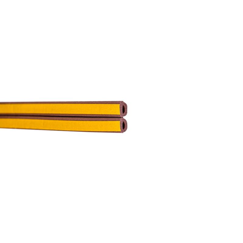 Casa si Gradina - Constructii - Ferestre si accesorii - Accesorii ferestre - Garnitura autoadeziva Scley maro, tip D, goluri 3,5-6,5 mm, lungime 100 m - Infinity.ro