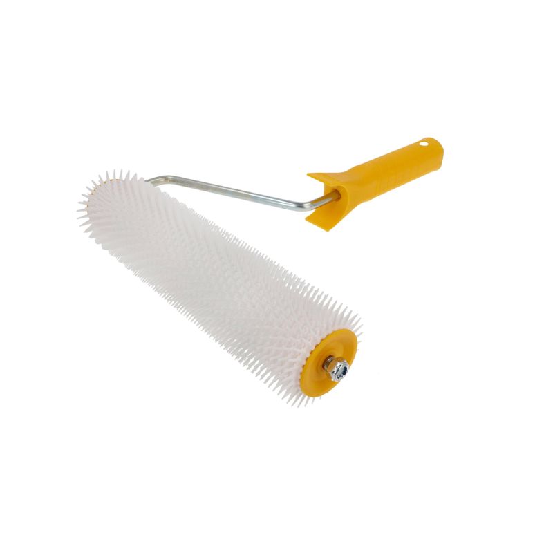Casa si Gradina - Constructii - Vopsea si tencuieli - Unelte de vopsit si tencuit - Tavalug conic rezistent pentru conifere, pentru aerisire, latime 25 cm, inaltime ace 11 mm, cu maner - Infinity.ro