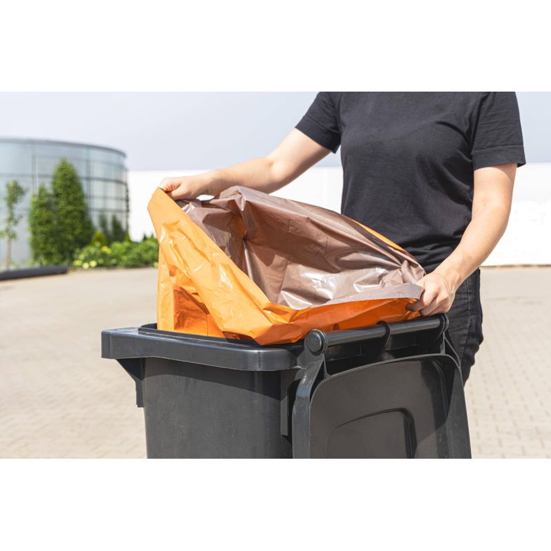 Market - Curatenie si intretinere casa - Produse menaj - Saci de gunoi - Saci de constructii Scley extra rezistenti, capacitate 160l, rola de 10 bucati, grosime 70mm, strat dublu - Infinity.ro