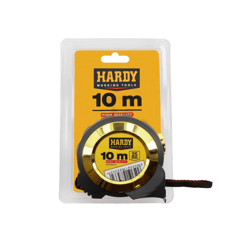 Casa si Gradina - Constructii - Scule de mana si unelte - Unelte de masurat - Ruleta de masurat cu blocare automata Hardy seria *48*, 10 m x 25 mm, ambalaj blister - Infinity.ro