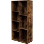 Casa si Gradina - Mobilier - Biblioteci si rafturi - Biblioteci - Biblioteca cu 7 compartimente deschise, MDF, 50x24x106cm, maro rustic - Infinity.ro