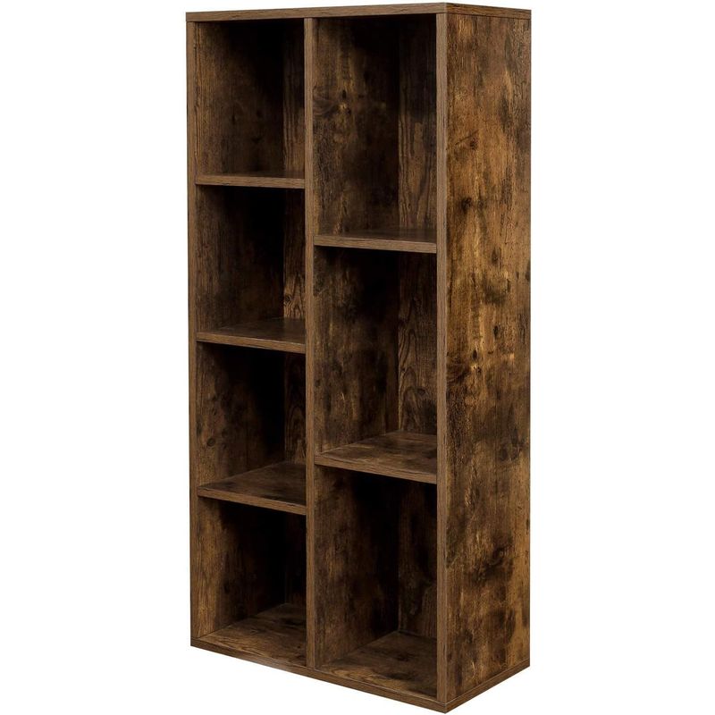 Casa si Gradina - Mobilier - Biblioteci si rafturi - Biblioteci - Biblioteca cu 7 compartimente deschise, MDF, 50x24x106cm, maro rustic - Infinity.ro