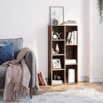 Casa si Gradina - Mobilier - Biblioteci si rafturi - Biblioteci - Biblioteca cu 7 compartimente deschise, MDF, 50x24x106cm, maro rustic - Infinity.ro