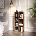 Casa si Gradina - Mobilier - Biblioteci si rafturi - Biblioteci - Biblioteca cu 7 compartimente deschise, MDF, 50x24x106cm, maro rustic - Infinity.ro